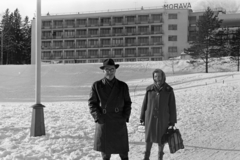 Slovakia, High Tatras, Tatranská Lomnicá, Morava Hotel., 1965, Chuckyeager tumblr, Czechoslovakia, winter, Fortepan #143797