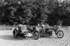 1960, Chuckyeager tumblr, oldalkocsis motorkerékpár, rendszám, NSU-márka, Fortepan #143823