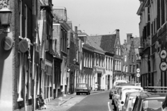 Hollandia, Haarlem, Groot Heiligland a Nieuw Heiligland felől az Omvalspoort felé nézve., 1968, Chuckyeager tumblr, kerékpár, Fortepan #143943