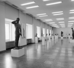 "Pátzay Pál kiállítás", 1976, Magyar Nemzeti Galéria/Adattári Gyűjtemény, exhibition, sculpture, Fortepan #144074