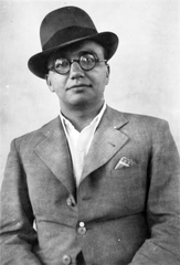 1946, Baráth Endre, portrait, hat, glasses, man, Fortepan #14494