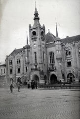 Ukrajna,Kárpátalja, Munkács, Duhnovics (ekkor Horthy Miklós) tér, Városháza., 1939, Sattler Katalin, Fortepan #146191