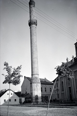 Magyarország, Eger, a Minaret a Knézich Károly utcából nézve, jobbra a Szent Sebestyén vértanú templom (volt Irgalmasok temploma)., 1939, Sattler Katalin, Oszmán-török építészet, Oszmán Birodalom, Fortepan #146195