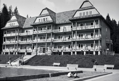 Szlovákia, Felsőzúgó, Grand Hotel Strand., 1941, Sattler Katalin, Fortepan #146231