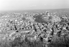 Bulgária, Plovdiv, kilátás a Bunardzsik dombról az óváros és a Danov domb felé., 1959, Szent-tamási Mihály, látkép, madártávlat, Fortepan #14630