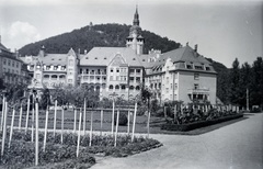 Magyarország, Lillafüred, Miskolc, Palotaszálló a park felől., 1932, Barbjerik Ferenc, vendéglátás, szálloda, neoreneszánsz, Lux Kálmán-terv, Fortepan #148209