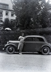 Hungary, Lillafüred, Miskolc, Palotaszálló az Egri út felől nézve., 1936, Barbjerik Ferenc, girls'n'cars, Fortepan #148244