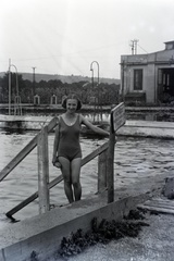 1936, Barbjerik Ferenc, portrait, beach, bathing suit, lady, Fortepan #148245