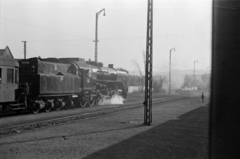 Hungary, Miskolc, Tiszai pályaudvar., 1962, Barbjerik Ferenc, steam locomotive, MÁV Class 424, Fortepan #148381