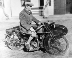 Chater Lea típusú angol motorkerékpár., 1937, Négyesi Pál, brit gyártmány, motorkerékpár, oldalkocsis motorkerékpár, Chater Lea-márka, Fortepan #14842