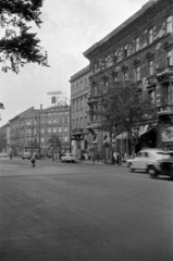 Magyarország, Budapest VI., Andrássy (Sztálin) út a Jókai tér felől az Oktogon (November 7. tér) felé nézve., 1956, Barbjerik Ferenc, Budapest, utcakép, Fortepan #148463