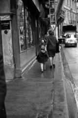 Austria, Vienna, Weihburggasse a 16. számú háztól a Ballgasse felé nézve., 1962, Barbjerik Ferenc, Fortepan #148638