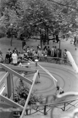 Magyarország, Városliget,Vidámpark, Budapest XIV., 1963, Barbjerik Ferenc, kerékpár, Budapest, tanulás, Fortepan #148689