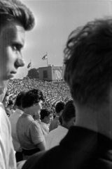 Lengyelország, Chorzów, Śląski Stadion, Lengyelország - Magyarország (1:1) labdarúgó-mérkőzés 1966. május 3-án., 1966, Barbjerik Ferenc, Fortepan #148729