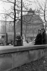 Lengyelország, Krakkó, ulica Bernardyńska, háttérben a Hotel Royal., 1963, Barbjerik Ferenc, Fortepan #148755