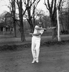 1941, Négyesi Pál, tennis, tennis rackets, Fortepan #14880