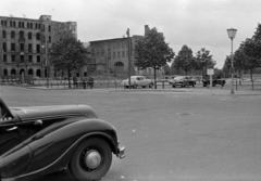 Németország, Berlin, Kelet-Berlin, Wilhelmstrasse (Otto-Grotewohl-Strasse) az Unter den Linden kereszteződése előtt., 1964, Barbjerik Ferenc, NDK, Berlini fal, GAZ M21 Volga, EMW 340, Tatra 603, Kelet-Berlin, Fortepan #148829