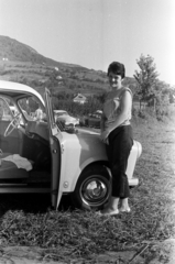 Hungary,Lake Balaton, Badacsonytomaj, 1965, Fortepan/Album027, girls'n'cars, Fortepan #148922