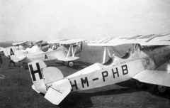 Heinkel HD-22 típusú repülőgépek., 1933, Négyesi Pál, közlekedés, magyar gyártmány, repülőgép, MKHL, repülőtér, Heinkel-márka, Weiss Manfréd-márka, licenc, Heinkel HD 22, biplán, Fortepan #14905