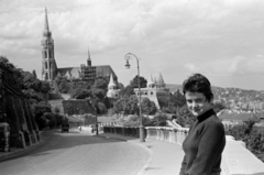 Magyarország, Budapest I., Hunyadi János út, szemben a Mátyás-templom és a Halászbástya., 1959, Fortepan/Album027, Budapest, Fortepan #149224