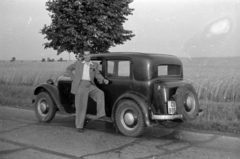 1953, Fortepan/Album027, automobil, rendszám, pótkerék, Fortepan #149243