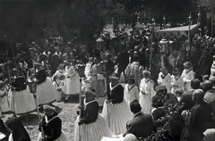 1936, Szöllősy Kálmán, mass, festive, march, procession, folk costume, Fortepan #149526