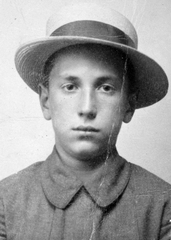 1903, Saly Noémi, portrait, hat, boy, Fortepan #15037