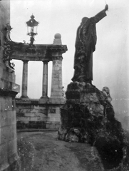 Hungary, Budapest I., Szent Gellért szobor (Jankovits Gyula, 1904.)., 1907, Saly Noémi, sculpture, monument, Budapest, Saint Gerard-portrayal, Fortepan #15049