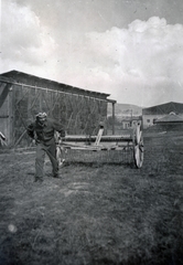 Magyarország, Pécs, Tüzér utcai repülőtér, a Horthy Miklós Nemzeti Repülő Alap kiképző keretének tagja., 1939, Varga Csaba dr., motoros szemüveg, rendsodró, Fortepan #150677