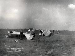 G.106 oldalszámú Fiat CR 30 típusú gyakorló vadászrepülőgép roncsai., 1942, Varga Csaba dr., repülőgép, Fiat-márka, MKHL, járműroncs, Fiat CR-30, Fortepan #150763