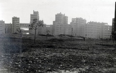 Ukrajna, Harkov, Szabadság (Dzerzsinszkij) tér, balra a Gosprom (Állami Iparpalota) épülete., 1943, Varga Csaba dr., konstruktivizmus, Szergej Szavics Szerafimov-terv, Szamuil Mironovics Kravec-terv, Mark Davidovics Felger-terv, Fortepan #150835