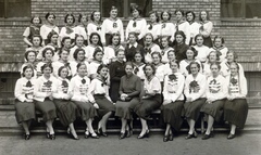 1935, Kőszegi Anna, class photo, Girls' school, Fortepan #151127