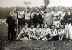 Németország, Darmstadt, Főiskolai Világbajnokság, magyar sportolók., 1930, Halmosi Sándor, csoportkép, Fortepan #151340