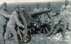 1915, Tarbay Júlia, cannon, Fortepan #151722