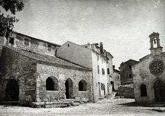 Horvátország, Medulin, főtér, Gyógyító Boldogasszony-templom (Crkva Majke Božje od Zdravlja), 1916, Tarbay Júlia, Fortepan #151798