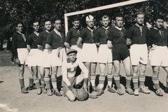 1936, Gyurász Mária, futballcsapat, focilabda, Fortepan #152020