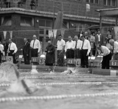 Hungary, Margit Islands, Budapest, Hajós Alfréd Nemzeti Sportuszoda., 1969, MHSZ, swimming, Fortepan #15270