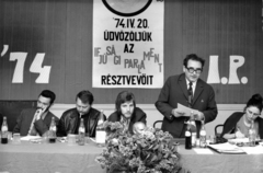 Magyarország, budai Vár, Budapest I., Kapisztrán tér 1., Állami Nyomda (később Polgármesteri Hivatal), az Ifjúsági Parlament elnöksége., 1974, Székely Tamás, Budapest, Fortepan #153272