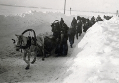 Oroszország, magyar csapatok visszavonulása a Don-tól 1943. januárban., 1943, Fortepan/Album022, szán, Fortepan #153611