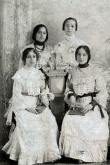 1913, Karsai György, family, book, woman, twins, Fortepan #153862