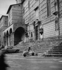 Italy, Perugia, Piazza IV Novembre, Cattedrale di San Lorenzo., 1962, Koppány András, church, Cathedral, Fortepan #153879