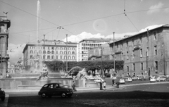 Italy, Rome, Piazza della Repubblica a Via Giuseppe Romita felé nézve, szemben a Najádok-kútja (Fontana delle Naiadi)., 1962, Koppány András, Fortepan #153909