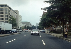 Amerikai Egyesült Államok, Washington, D.C., a North Capitol Street a Capitolium felé., 1976, Bogdan Celichowski, színes, Fortepan #155193