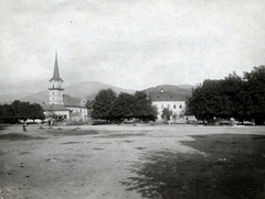 Szlovákia, Nagyrőce, Városház tér, Szent Lőrinc-templom., 1916, Kachelmann Róbert, Fortepan #155477