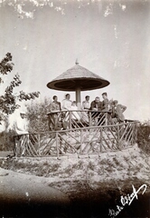 1913, Glatz Ödön, free time, excursion, tableau, lookout, Fortepan #156501