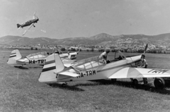 Hungary, Budaörs Airport, Budapest XI., Zlin-226T Trener 6 típusú repülőgépek., 1969, MHSZ, transport, Czechoslovak brand, airplane, airport, Zlin-brand, Budapest, aerobatic flying, registration mark, Fortepan #15728