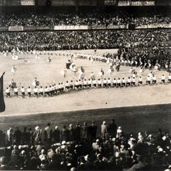 Magyarország, Budapest IX., Üllői út, FTC stadion, irredenta élőkép Nagy-Magyarországról., 1926, Preisich család, Budapest, irredentizmus, élőkép, Fortepan #157928