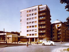 Magyarország, Budapest XII., Magyar Jakobinusok tere, szemben a Kék Golyó utca 1. számú ház, jobbra a Városmajor utca torkolata., 1962, Preisich család, Budapest, színes, Preisich Gábor-terv, Fortepan #158017