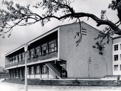 Magyarország, Budapest II., Csatárka úti gyermekváros (később Cseppkő Gyermekotthoni Központ)., 1962, Preisich család, Budapest, épület, Preisich Gábor-terv, Fortepan #158043