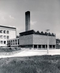 Magyarország, Budapest II., Csatárka úti gyermekváros (később Cseppkő Gyermekotthoni Központ)., 1962, Preisich család, Budapest, modern építészet, Preisich Gábor-terv, Fortepan #158052